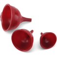 thumbnail image 1 of Red Plastic Funnel Set, 1 of 1