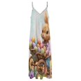 thumbnail image 4 of Easter Bunnies Rabbits Sleeveless Dress for Women Clothing Female Women's Summer Skirt, 4 of 7