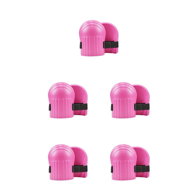 Billuyoard 1 par de almohadillas de protección para las rodillas, limpieza de trabajo en el suelo, suelos de hormigón, a prueba de humedad, con Rosa 5piezas Billuyoard CBP225520
