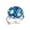 Multi 1, variant on Blue Underwater Sea Life Pattern Stainless Steel Rings for Women, Open Adjustable Ring Promise Ring Jewelry Gifts