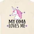 thumbnail image 4 of Inktastic My Oma Loves Me Girl Unicorn Girls Toddler T-Shirt, 4 of 5
