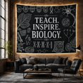 thumbnail image 6 of Biology Teaching Quote on Black Chalkboard, Inspirational Illustration for Teachers, Botanical Lab Decor, Back to School Gift, Tapestry Wall Hanging for Study Room and Dorm, 6 of 7