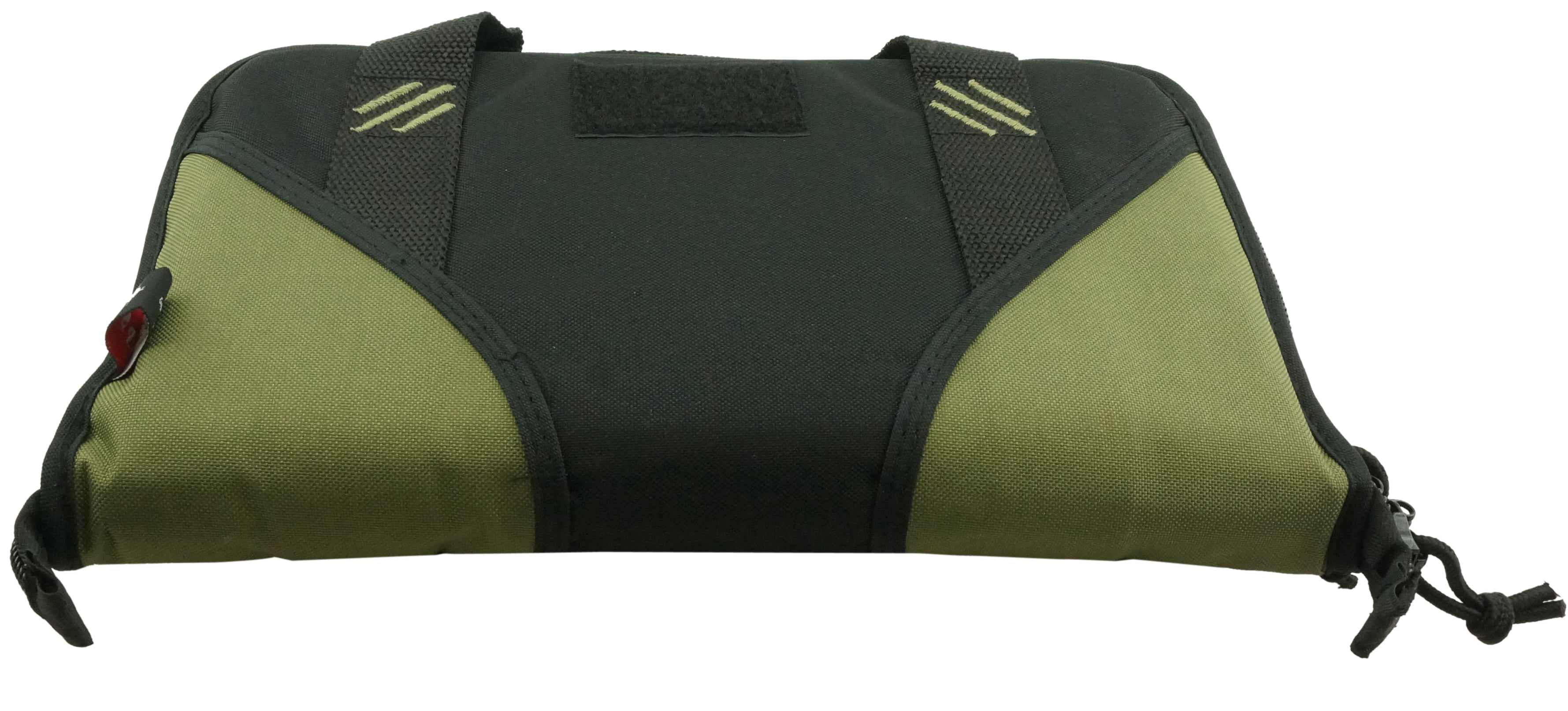 K-Cliffs Memory Foam Pistol Case Lockable Soft Sided Padded Handgun Carrying Storage Bag with 6 Magazine Pockets Black Olive Green Dimensions: 14"x8.5"x 2.5". Polyester
