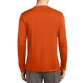 thumbnail image 2 of Mafoose Men's Lightweight Tall Long Sleeve PosiCharge Competitor Tee Deep Orange 4XLT, 2 of 5