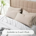 thumbnail image 4 of Southshore Fine Living, Inc. Hotel Quality Pillow Covers for Full, Twin or Queen Pillows, Bone, 4 of 8