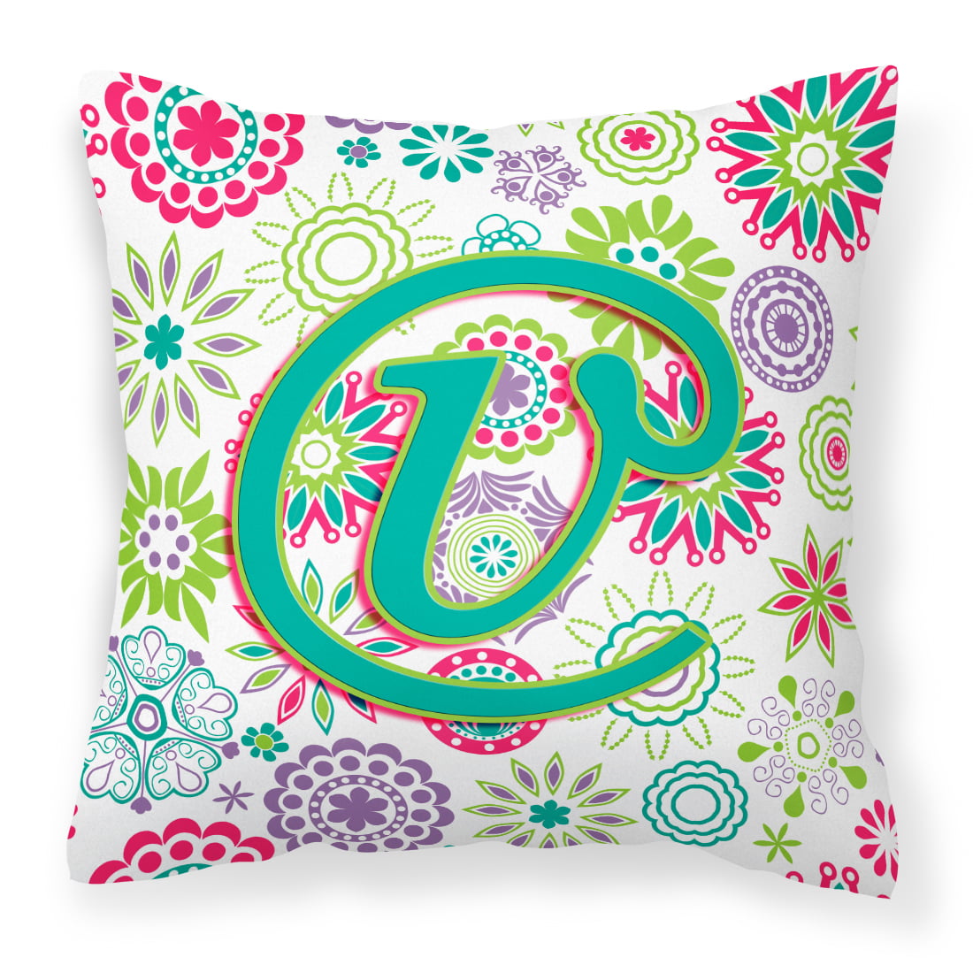 Pretty Floral Initialled Designs Purple and Black Floral Rose Monogram Letter G Throw Pillow 18x18 Multicolor