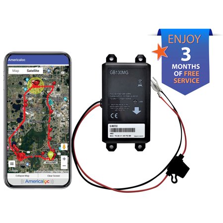 AMERICALOC Ready GB130MG GPS Tracker for Vehicles - Pay As You Go. Free First 3 Months Already Included- Easy Installation on Car's Battery