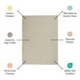 thumbnail image 4 of Nourison Courtyard Indoor/Outdoor Ivory/Aqua 8' x Round Area Rug (8 Round), 4 of 10