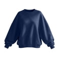 thumbnail image 6 of TGSLY Women's Batwing Long Sleeve Sweatshirt Lightweight Crew Neck Drop Shoulder Fall Tops Relaxed Casual Solid Color Workout Pullovers M, 6 of 7