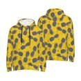 thumbnail image 6 of Bingfone Summer Pineapple Men's Drawstring Hoodie Long Sleeve Pocket Sweatshirts-3X-Large, 6 of 6