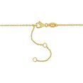 thumbnail image 4 of Miabella 4mm Peridot Bead Necklace in Yellow Plated Silver, 4 of 4