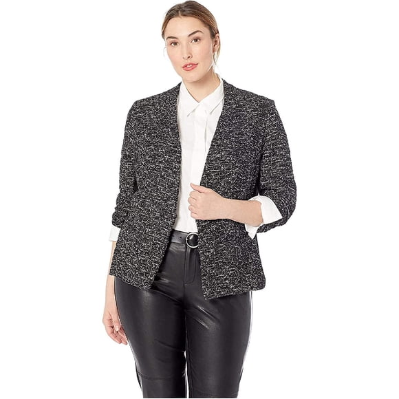 RACHEL Rachel Roy Women's Plus Size Frankie Jacket, Black Combo, 3X