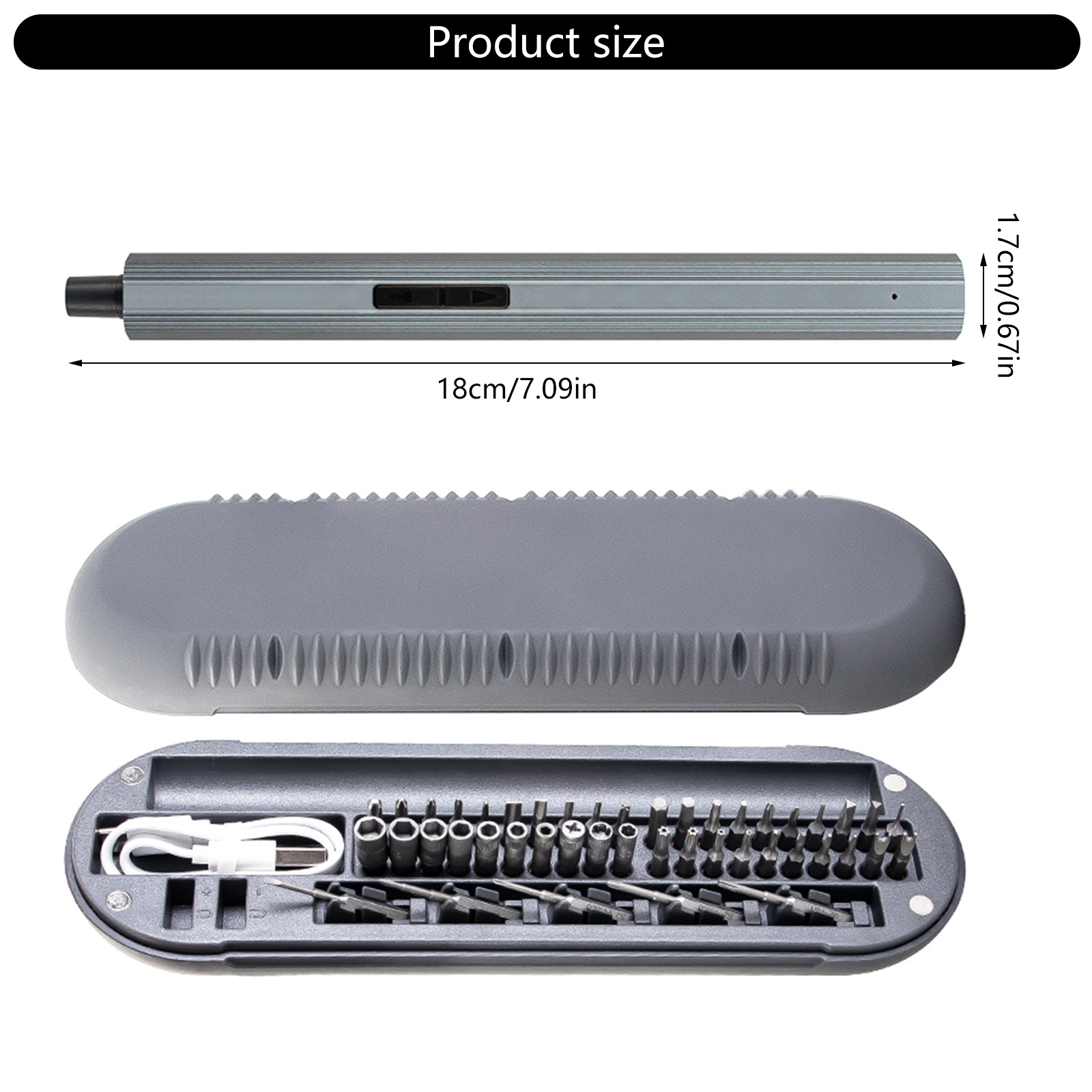 48 in 1 Electric Screwdriver Set Power Tool Screw Driver Bits with LED Light for Phone Glasses Watch PC Camera