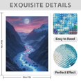 thumbnail image 3 of Diamond Art Kit for Adults, Moonlit Serene Mountain River Diamond Painting for Adults Beginners, DIY Diamond Art Painting Kits, 5D Diamond Painting Crafts for Home Decor 12x16 Frameless, 3 of 7