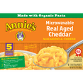thumbnail image 3 of Annie’s Real Aged Cheddar Microwave Mac & Cheese with Organic Pasta, 5 Ct, 2.15 OZ Packets, 3 of 9