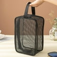 thumbnail image 3 of Waroomhouse Capacity Shower Bag Portable Shower Bag Quick-drying Mesh Shower Bag for Gym Camping Travel Cosmetic Storage Bag with Hollow Out Design for Easy, 3 of 8