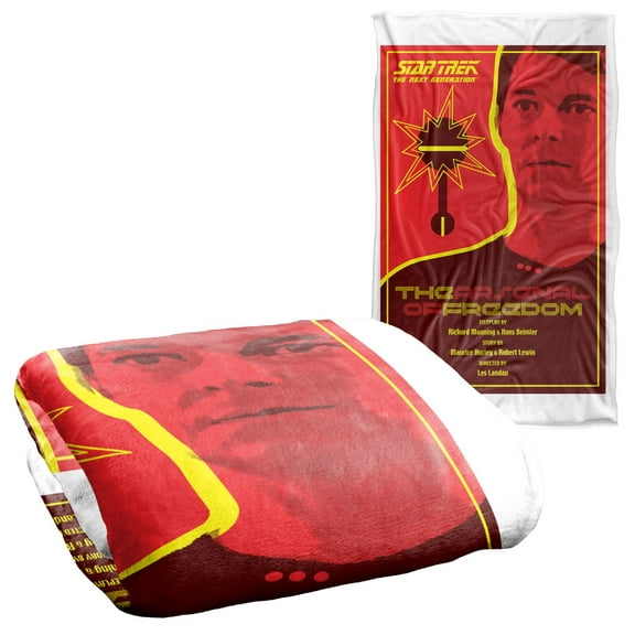 Star Trek The Next Generation Season 1 Episode 21 Silky Touch Super Soft Throw Blanket 36" x 58"