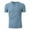 Blue, variant on Afdoent Men's Casual Shirts Male Summer Sports Fitness And Leisure Vertical Stripe Elastic Vertical Stripe V Neck Short Sleeve Shirt Classic Fit Summer Tops