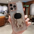thumbnail image 1 of Gradual Glittering Pink Phone Case With Cartoon Astronaut Holder For,iPhone14/14Plus/14Pro/14ProMax ,iPhone13/13Mini/13Pro/13ProMax ,iPhone12/12Mini/12Pro/12ProMax, ,iPhone11/11Pro/11Pro Max ,iPhoneX, 1 of 5