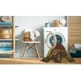thumbnail image 2 of Ahgly Company Machine Washable Indoor Square Transitional Night Red Area Rugs, 6' Square, 2 of 7