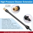 thumbnail image 4 of Adjustable Spray Pressure Washer Extension Wand With 5 Nozzle Tip Easy Connection Efficient Power Washer Extender for Various Cleaning Work-black-, 4 of 10