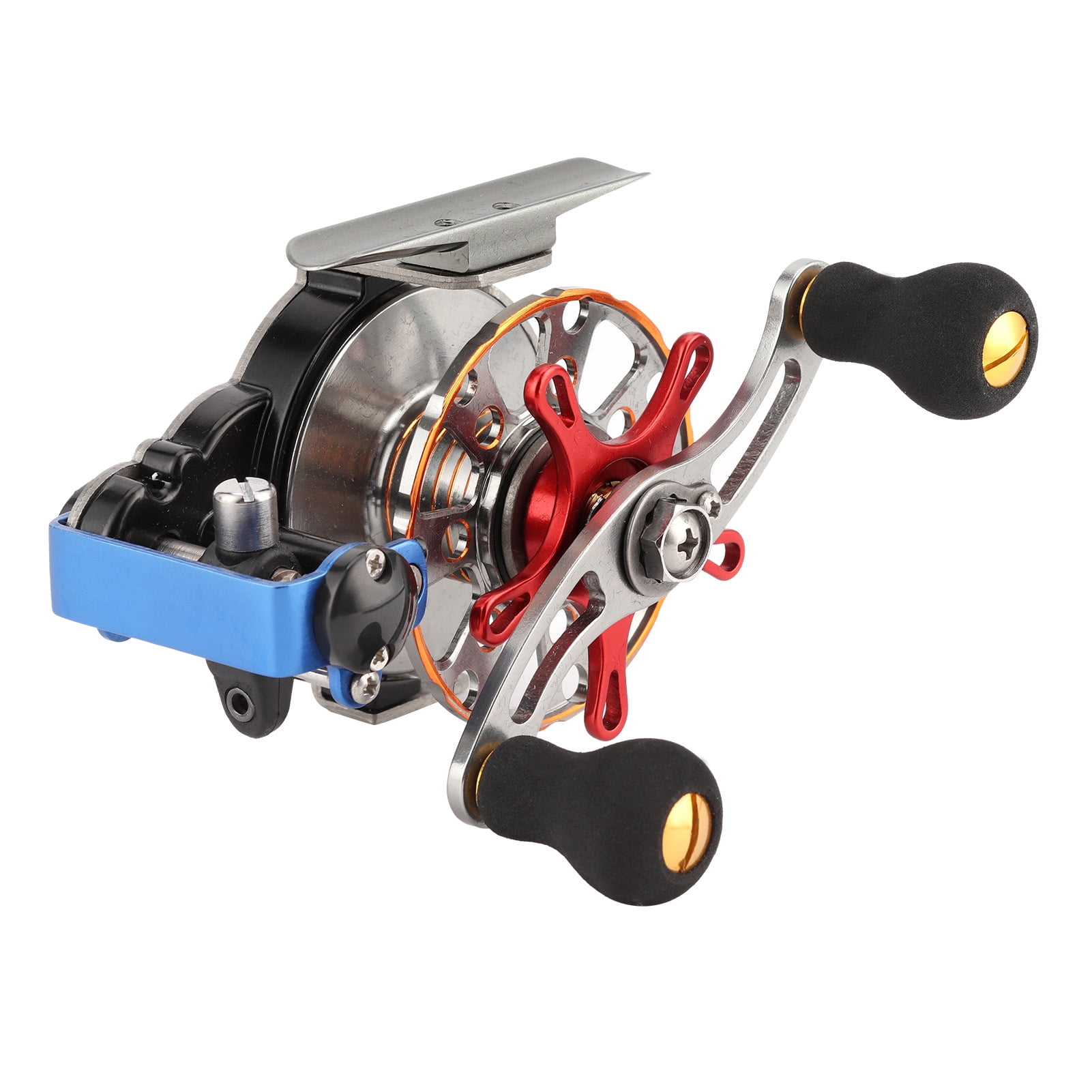 NFTIGB BA60 All Metal Portable Raft Fishing Reel 2.5:1 Gear Ratio 2 BB Left-Handed Fishing Accessory for Saltwater and Freshwater (4.33 inches / 11 cm)