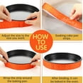 thumbnail image 5 of MinziminCake Strips, 2-Pieces Cake Pan Strips, Bake Even Cake Strips, Cake Pan Wraps, Cake Strips for Even Baking, Bake Even Strip, Cake Strips for Baking 34.7X1.4inch, 5 of 10