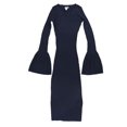 thumbnail image 1 of bar III Robe Chandail Midi pour Femmes, Bleu, Très Petit, 1 of 2