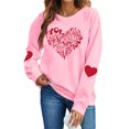 thumbnail image 2 of Craaazy Women's Cute Valentines Day Tops Fashion Love Heart Printed Valentines Shirts Gifts, 2 of 8