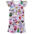 thumbnail image 1 of Taylorswift Pajamas Princess Casual Dress Ruffled Sleeve Dress-week, 1 of 4