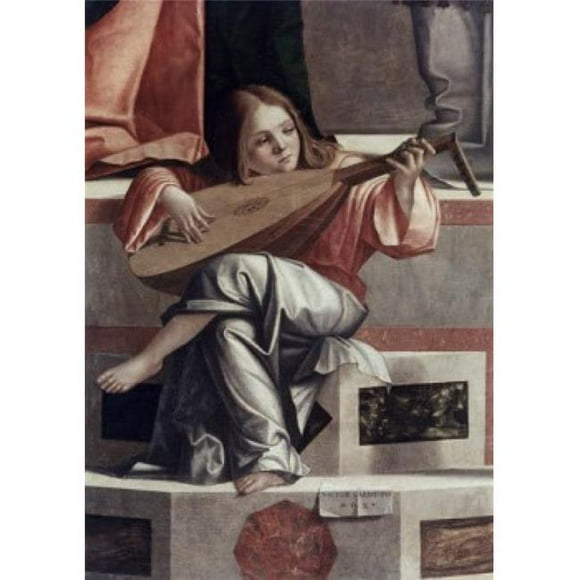 Posterazzi SAL3804327243 Child with a Lute Detail From the Presentation of Jesus in the Temple Vittore Carpaccio C1460-1526 Italian Poster Print - 18 x 24 in.