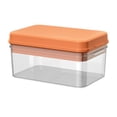 thumbnail image 1 of Space Saving Press Type Ice Cube Tray Ice Maker Machine Accessories Large Capacity Ice Cube Maker With Bin One Second Release With Lid And Scoop Bpa Free Ice Storage Box Making Ice, 1 of 8
