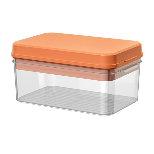 Space Saving Press Type Ice Cube Tray Ice Maker Machine Accessories Large Capacity Ice Cube Maker With Bin One Second Release With Lid And Scoop Bpa Free Ice Storage Box Making Ice