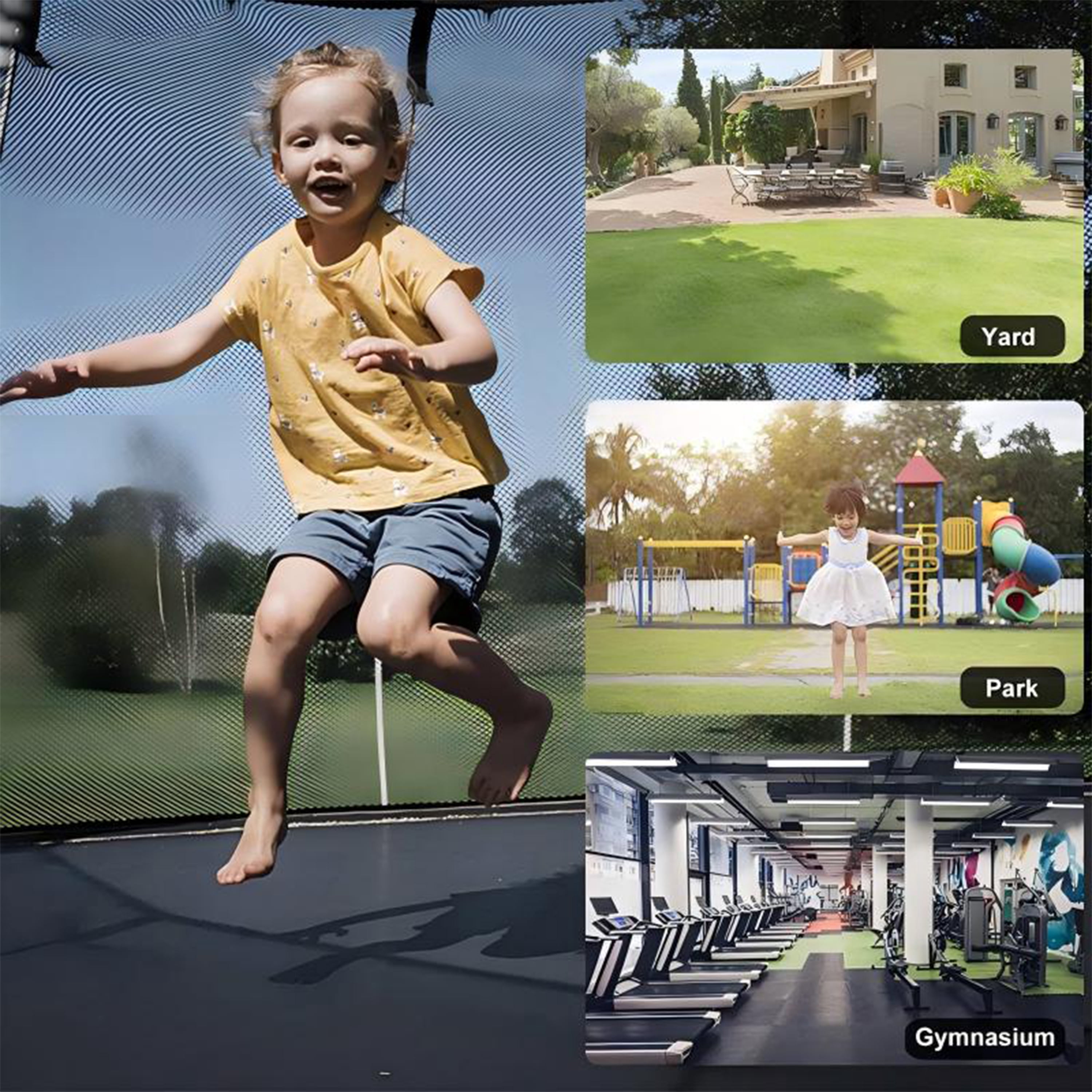 Biotree 12 FT Trampoline for Kids and Adults, Outdoor Trampoline with Basketball Hoop & Safety Enclosure Net,Large Load Capacity Heavy-Duty Jumping Trampoline for Boys and Girls