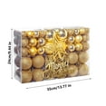 thumbnail image 2 of Set de adornos navideños para árbol con bolas de plástico irrompibles, estrella para la punta del árbol y tarjeta con letra para decoración navideña (1 unidad Rkxzt, 2 of 7