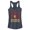 Indigo, variant on Junior's Marvel Iron Man Love 3000 Racerback Tank Top Indigo Large