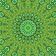 thumbnail image 1 of Ahgly Company Indoor Square Patterned Nebula Green Area Rugs, 4' Square, 1 of 6