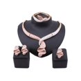 thumbnail image 5 of Colorful Goldtone Fashion Jewelry Set: Necklace, Earrings, Bracelet & Ring, 5 of 6