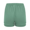 thumbnail image 6 of TTUHYWXI Shorts for Women Summer Casual High Waisted Drawstring Wide Leg Womens Gauze Shorts (Mint Green, XXL), 6 of 7
