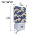thumbnail image 4 of Yayeee LED Plug in Night Light for The Home with Auto Dusk to Dawn Light Sensors, 2 Pack, Blue Wave Pattern, 4 of 6