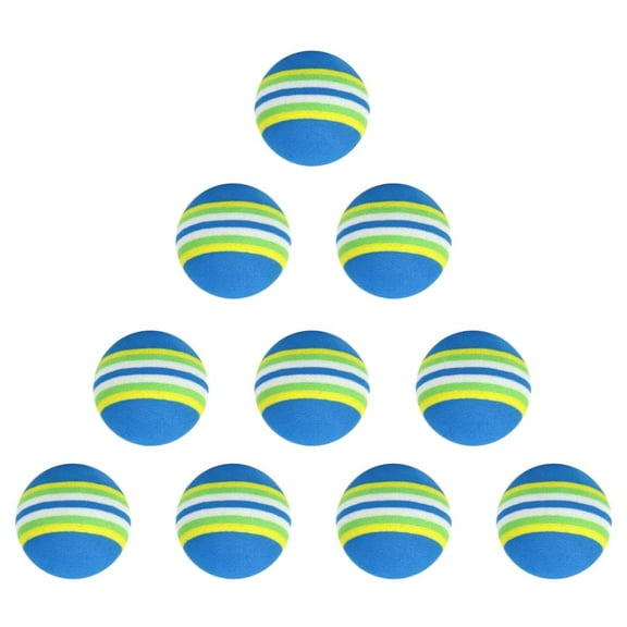 10Pcs 42mm Exercise Golf Sponge Foam Balls Training Indoor Aids