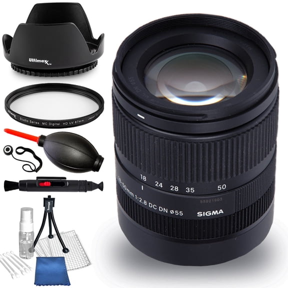 Sigma 18-50mm f/2.8 DC DN Contemporary Lens for Sony E - Bundle 1