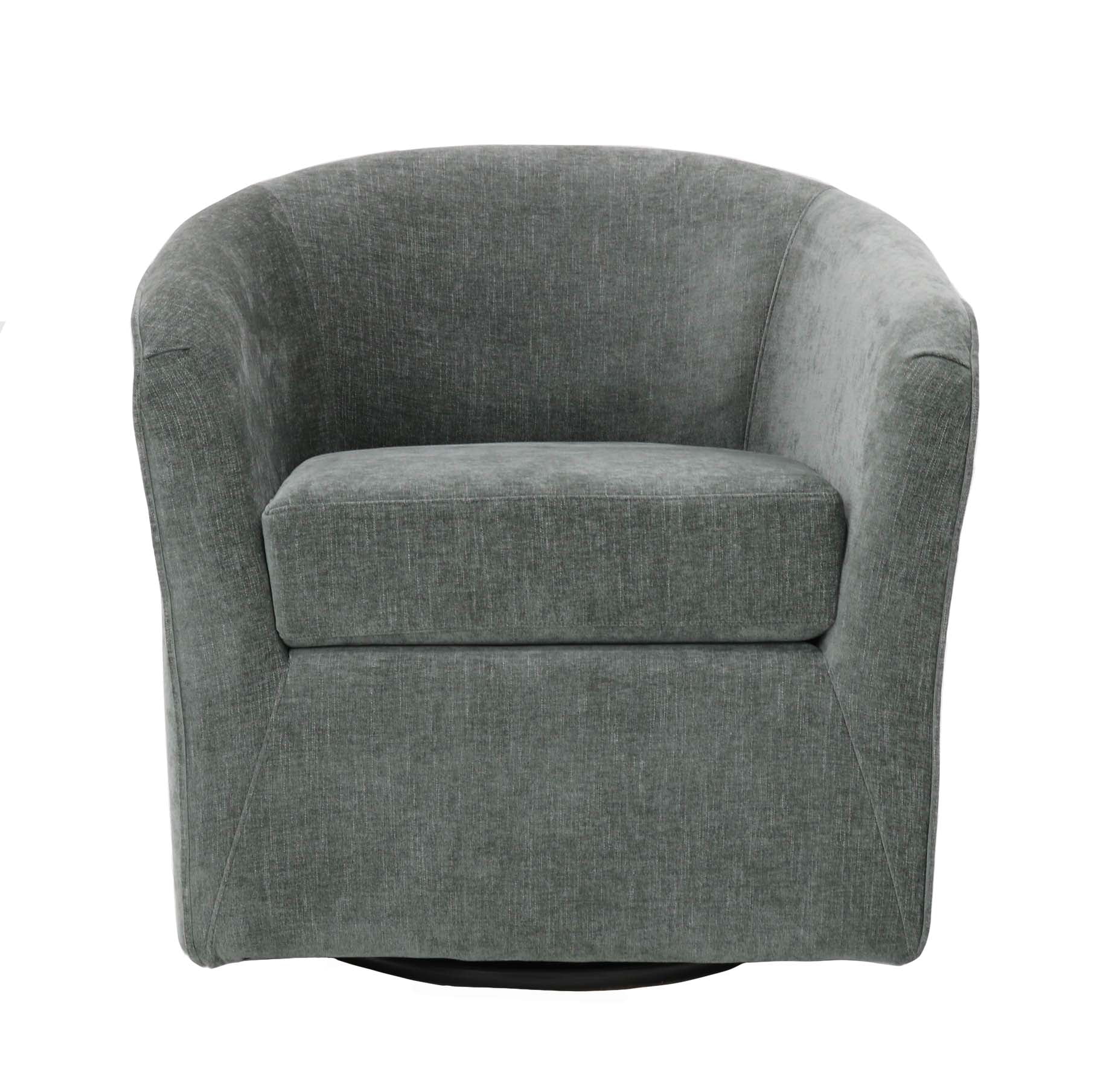 Mainstays Miles Swivel Accent Chair, Saganaga Charcoal