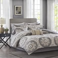 thumbnail image 1 of Madison Park MPE10-151 Essentials Serenity Complete Bed & Sheet Set Full Taupe,Full, 1 of 5