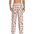 thumbnail image 3 of Uemuo Hand Drawn Strawberry Pattern Men's Wide Leg Palazzo Lounge Pants with Pockets Light Weight Loose Comfy Casual Pajama Pants-XX-Large, 3 of 9