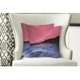 thumbnail image 4 of Ambesonne Nature Throw Pillow Cover 2 Pack, Thunderstorm Phenomena, 18", Pink Grey, 4 of 6