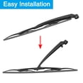 thumbnail image 2 of Unique Bargains Rear Windshield Wiper Blade Arm Set 450mm 18inch for BMW 5 Series E39 1995-2003, 2 of 6