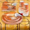thumbnail image 2 of Juego de suministros para fiesta de baloncesto que incluye pancarta, platos, vasos, servilletas y mantel, sirve 16 Fason HMYH625, 2 of 7
