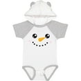 thumbnail image 3 of Inktastic Snowman Head, Snowman Face, Carrot Nose Boys or Girls Baby Bodysuit, 3 of 5