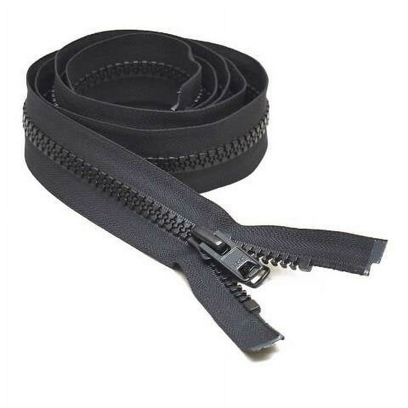 YYK Fastening Boat Separating Zipper | Open End 60 x 1 1/2 Inch Black